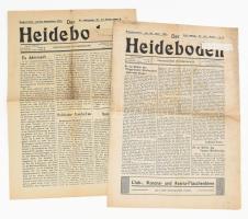 1924, 1931 Mosonmagyaróvár, Heideboden című lap 2 db száma