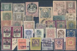 31 db régi magyar és osztrák okmánybélyeg