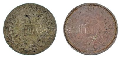 Ausztria 1869-1870. 20kr Ag "Ferenc József" (2xklf) T:F, patina
Austria 1869-1870. 20 Kre...