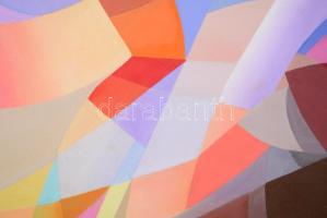 Csóka László (1967-): Forgószélben III., 2024. Olaj, vászon, jelezve jobbra lent. 80x100 cm