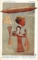 Mr. Alberto Santos Dumont. Raphael Tuck &amp; Sons Vanity Fair Cartoons Series 1546. artist signed (EK)