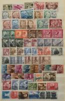 Külföldi sportmotívumok postatisztákkal + a 40-50-es évek bélyegzett magyar bélyegei több példányban...