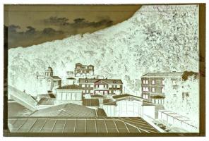 Herkulesfürdő, Baile Herculane; A képeslap eredeti negatív kliséje! / spa, villas. Original photo cliché (stereotype) of the postcard!