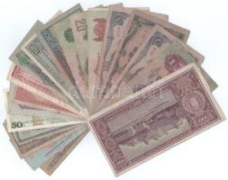 Vegyes 20db-os, legnagyobbrészt magyar pengő bankjegy tétel, közte kevés csehszlovák és lengyel papí...