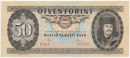 1980. 50Ft "H 604 104207" T:AU / Hungary 1980. 50 Forint "H 604 104207" C:AU
Ad...