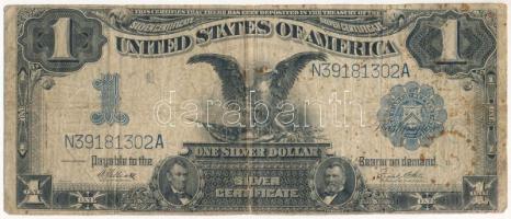 Amerikai Egyesült Államok 1921-1928. (1899) 1$ "N39181302A","William S. Elliott, Frank White" T:VG / USA 1921-1928. (1899) 1 Dollar "Silver Certificate" "N39181302A", "William S. Elliott, Frank White"C:VG Krause 338