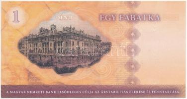 DN 1 Fabatka "MNB" reklámpénz T:XF,VF tűlyukak