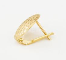Arany (Au) fülbevaló pár, jelzett, 14k, 1,9g