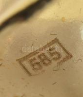 Arany (Au) fülbevaló pár, jelzett, 14k, 1,9g