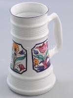 Alföldi porcelán korsó, kézzel festett, jelzett, hibátlan 20 cm