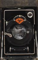 Agfa harmonikás fényképezőgép Anastigmat Trilinear f: 4,5 10,5 cm objektívvel.
