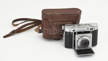 Certo Super 35 fényképezőgép, Carl Zeiss Jena Tessar 2,8/50 objektívvel, Vebur zárszerkezettel, ered...