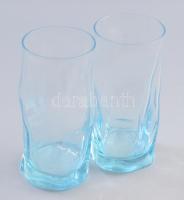 Bormioli Rocco design pohár pár, jelzett, m: 15,5 cm