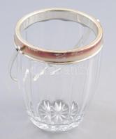 Jégvödör, ezüstözött szerelékkel, m: 14 cm
