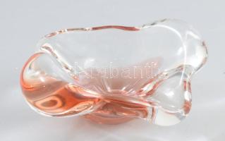 Cseh kristály kínáló tálka. 15x11 cm