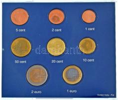 Portugália 2002. 1c-2E (8xklf) forgalmi összeállítás CD-tokban T:UNC,AU
Portugal 2002. 1 Cent - 2 E...