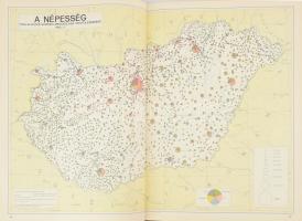 Magyarország nemzeti atlasza. Bp., 1967, Kartográfiai Vállalat. Kiadói műbőr kötés, első néhány lap ...