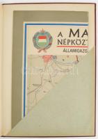 Magyarország nemzeti atlasza. Bp., 1967, Kartográfiai Vállalat. Kiadói műbőr kötés, első néhány lap ...