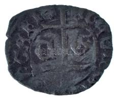 1440. Denár Ag "V. László (mint trónigénylő)" (0,40g) T:VF, patina, pici repedés Hungary 1440. Denar Ag "Ladislau V (claim for the throne)" (0,40g) C:VF, patina, tiny crack Huszár: 643., Unger I.: 494a