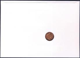 Bermuda-szigetek 1988. 1c "Szerencsemalac" bélyeges érmés borítékon, német nyelvű ismertet...