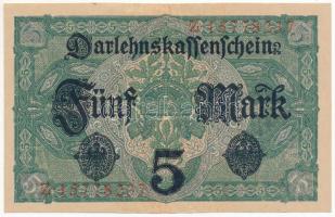 Német Birodalom 1917. 5M "Z 15778237" T:AU,XF
German Empire 1917. 5 Mark "Z 15778237...