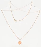 14K arany (Au) nyaklánc és medál, jelzett 4,09 g