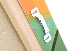 Fenster T. Gábor (1981-): Face to face. Print, vászon. Jelzett a hátoldalon. Egyedi, digitális grafi...