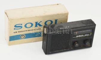 Sokol 304 rádió, eredeti dobozában