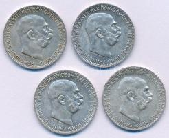 Ausztria 1913-1916. 1K Ag "Ferenc József" (4xklf) T:XF-VF, patina
Austria 1913-1916. 1 Co...