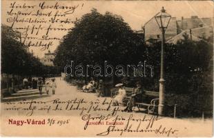 1905 Nagyvárad, Oradea; Ezredévi Emléktér / square, park (fa)