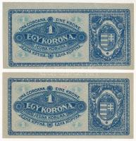 1920. 1K (2x) "aa044 604144 + aa050 842448" T:AU-XF, egyiken nem végig érő hajlás
Adamo K...