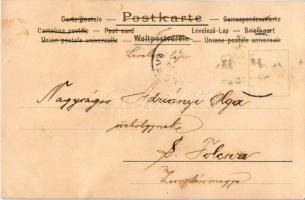 1900 Lady art postcard. litho (EK)