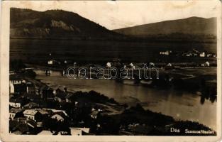 Dés, Dej; Szamos részlet, híd, látkép / river Szamos, bridge, general view (kis szakadás / small tear)