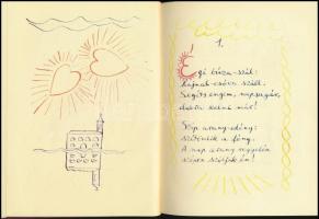 Weöres Sándor: Magyar etűdök. Száz kis énekszöveg. Bp., 1985, Táltos. Weöres Sándor kéziratos verses...