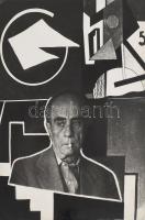 G. Szántó András (1937-2002): Montázs. Fotó, papír, kartonon, hátoldalán pecséttel jelzett, kis kopottsággal, 39x29 cm