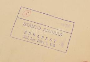 G. Szántó András (1937-2002): Montázs. Fotó, papír, kartonon, hátoldalán pecséttel jelzett, kis kopo...