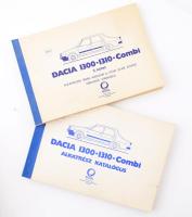 Dacia 1300, 1310, Combi. Alkatrész katalógus. I-II. köt. Szerk.: Ülkei Gábor, Nagy Gábor. Hn., én., Mobil. Kiadói haránt alakú félvászon-kötések.