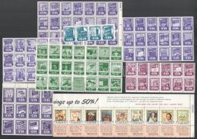 Amerikai újság takarék bélyegek ívtöredékekben