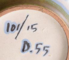 Német retro váza, jelzett, hibátlan, m: 14,5 cm