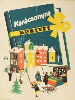 cca 1960 3 db Könyvvásár plakát szakadásokkal. 60x80 cm