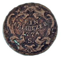 1774S 1kr Cu "II. József" Szomolnok T:VF
1774S 1 Kreuzer Cu "Joseph II" Smolník...