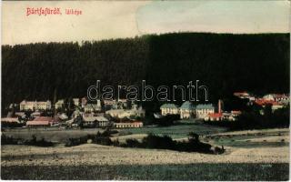 1908 Bártfafürdő, Bardejovské Kúpele, Bardiov, Bardejov; látkép. Eschwig és Hajts kiadása, Hajts Kornél felvétele / general view (fl)