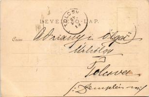 1899 (Vorläufer) Tátra, Magas-Tátra, Vysoké Tatry; Vendéglő és Szentiványi villa a Csorba-tónál. Gre...