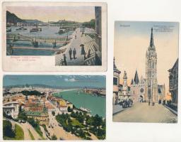 BUDAPEST - 65 db RÉGI város képeslap, vegyes minőségben