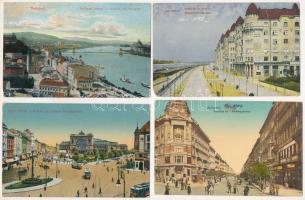 BUDAPEST - 65 db RÉGI város képeslap, vegyes minőségben