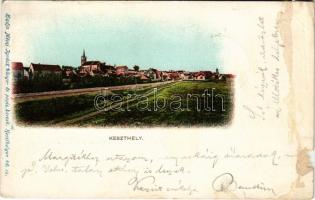 1900 Keszthely, látkép. Mérei Ignác kiadása (r)