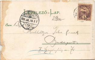 1900 Keszthely, látkép. Mérei Ignác kiadása (r)