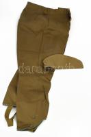 Szovjet katonai egyenruha Egy zubbony, egy nadrág, egy gyakorló sapka, egy tényérsapka, egy téli sap...