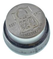 1975. "Hajdúszoboszló Gyógyfürdő / 1075 Hajdúszoboszló 1925" emlékérem hátlapi verőtő, készült az érem kibocsátásának idején a Pénzverőben (42,5mm)