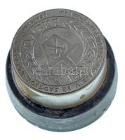 1991. "Dr. Papp Simon - A dunántúli olajvidéki osztály első elnöke / OMBKE - Kőolaj-, Földgáz és Vízbányászati Szakosztály 1941-1991" emlékérem hátlapi verőtő, készült az érem kibocsátásának idején a Pénzverőben (42,5mm)